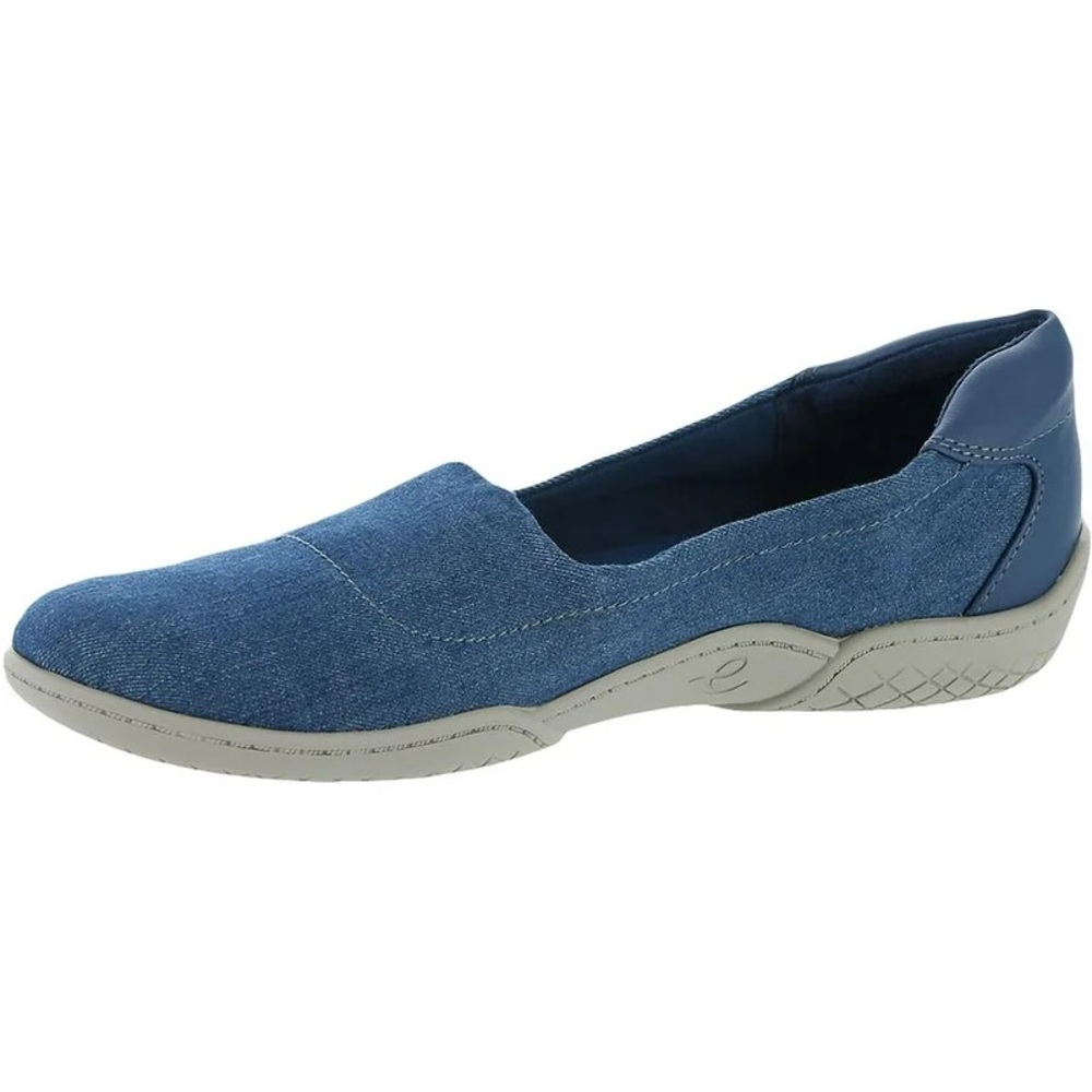 Easy spirit denim rubber wedge loafers flats nib sz 6.5 m